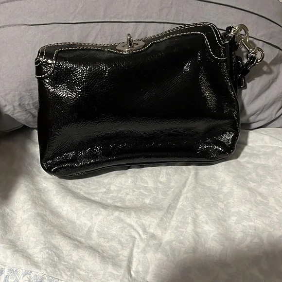Coach Patent Leather Turn Lock Wristlet - Picture 5 of 8